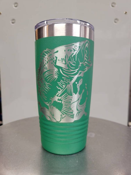 Bass fishing tumbler