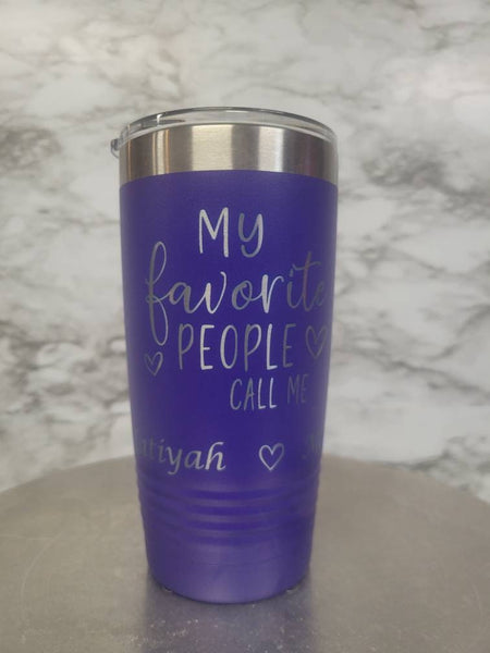 Personalized Gigi Tumbler, Laser Engraved Stainless Steel, Mother's Day Gift