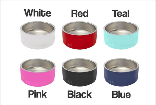 Personalized Pet Bowl, Laser Engraved Stainless Steel Dog Bowl