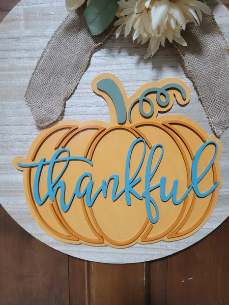 Thankful door hanger
