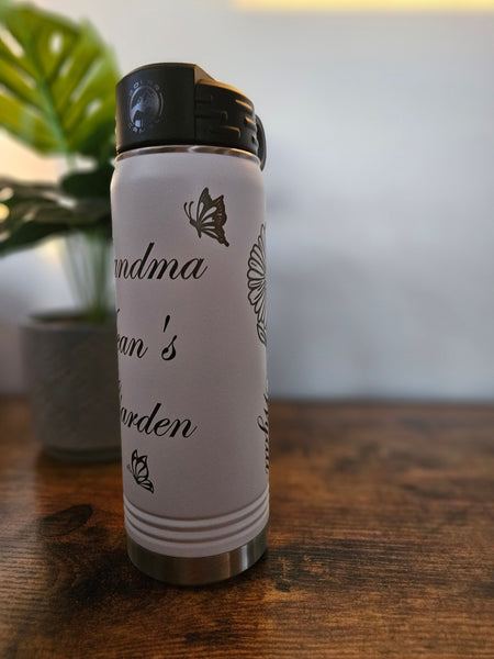 Birth month flowers drink cups