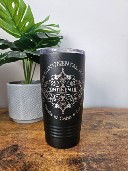 John wick inspired tumbler, blood oath marker