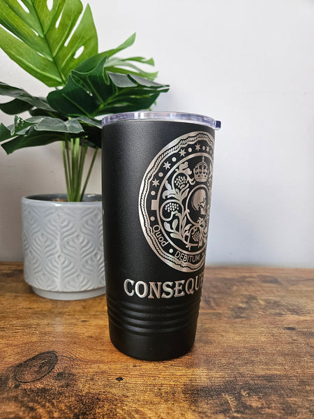 John wick inspired tumbler, blood oath marker