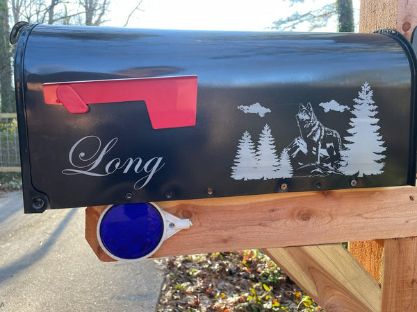 Mail box, Personalized, Wolf