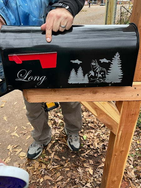 Mail box, Personalized, Wolf