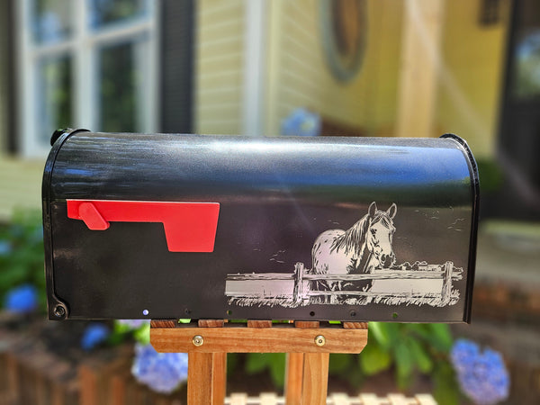 Hirse scene Mail box, Personalized