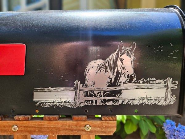Hirse scene Mail box, Personalized