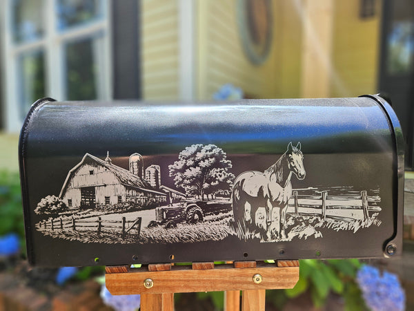 Hirse scene Mail box, Personalized
