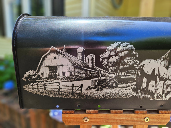 Hirse scene Mail box, Personalized