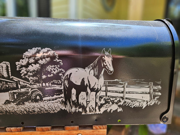 Hirse scene Mail box, Personalized