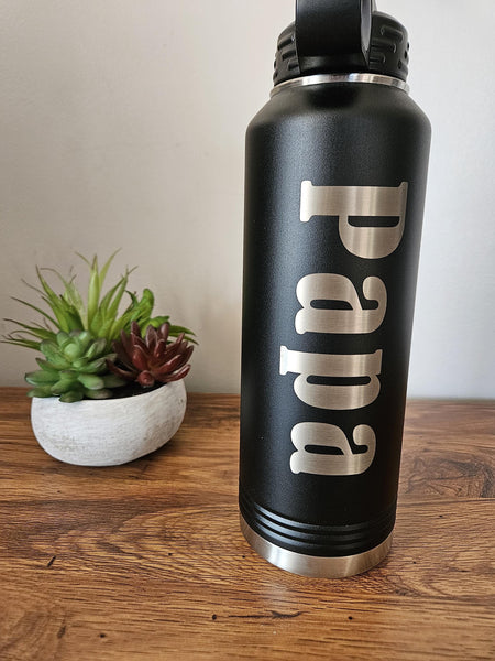 Laser Engraved Coyote Stainless Steel Tumbler