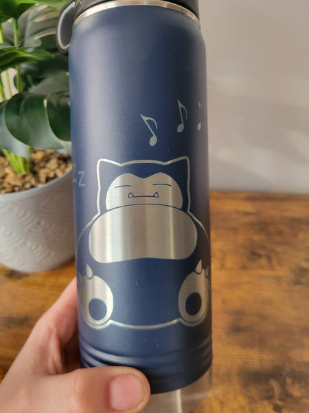 Snorlax water bottle