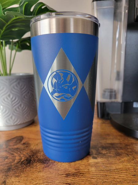 Blue Power Ranger tumbler