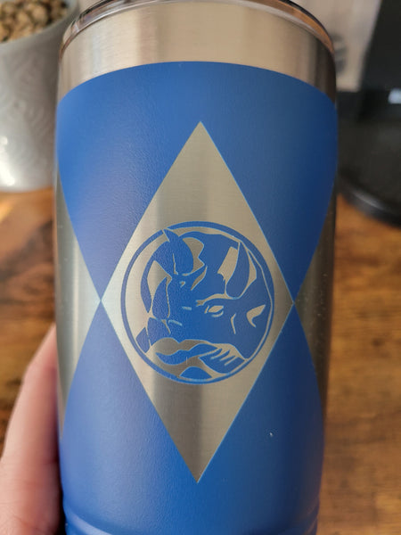 Blue Power Ranger tumbler