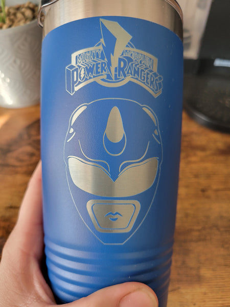 Blue Power Ranger tumbler