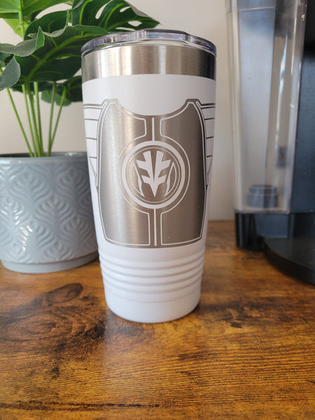 White power ranger tumbler