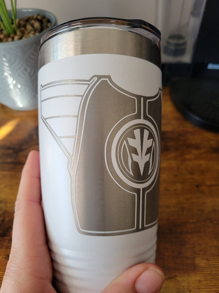 White power ranger tumbler