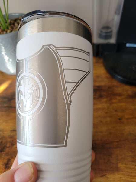 White power ranger tumbler