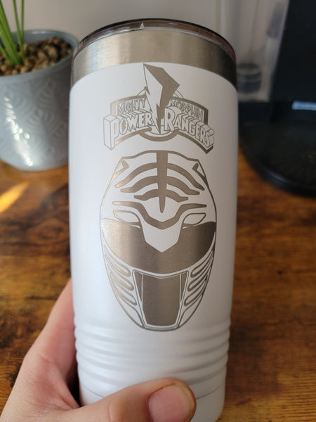 White power ranger tumbler