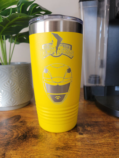 Yellow Power Ranger tumbler