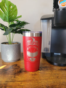 Red Power Ranger tumbler