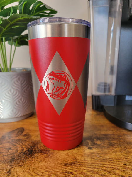 Red Power Ranger tumbler