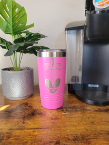 Pink Power Ranger tumbler